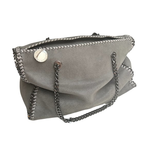 Stella McCartney Grey Vegan Suede Tote - Picture 4 of 11